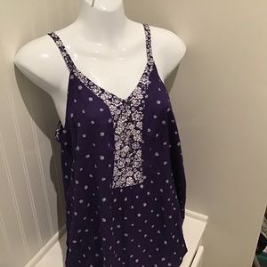 Tank Top, Medium, Sonoma, Purple/White NWOT